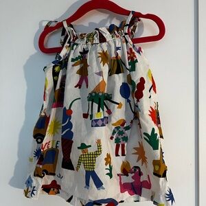 Fábula (farm rio) Colorful Graphic Print kids Dress